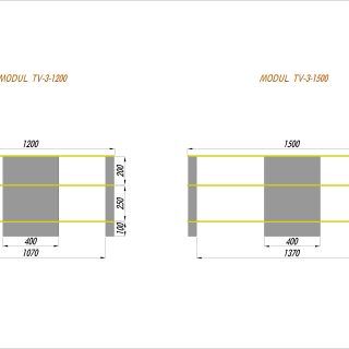 tv-table-modul tv3-1200-1500mm-Model